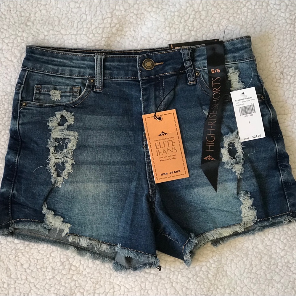 Elite Jeans high rise shorts